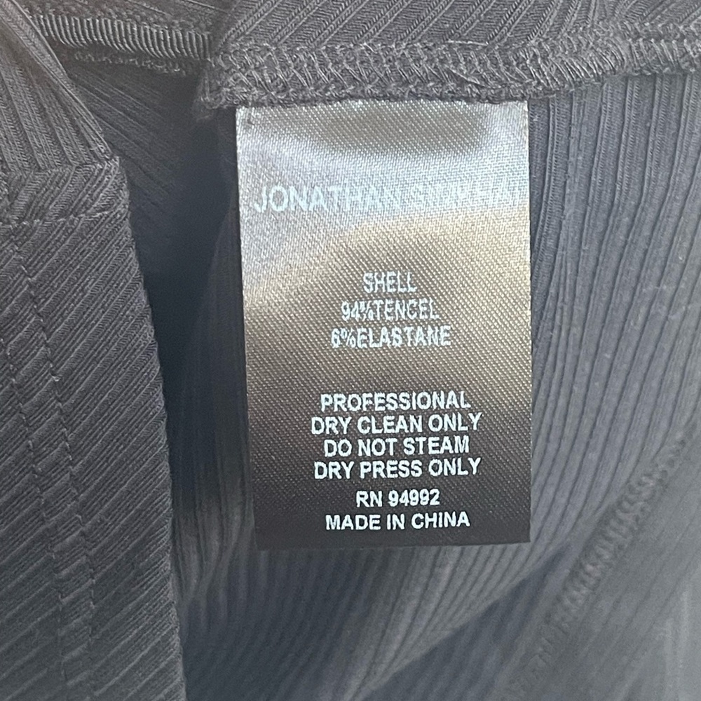 NEW Jonathan Simkhai {$225} Women's Black Ribbed Bustier Long-Sleeve Crop Top Lg - Picture 8 of 11